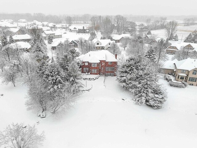 2532 Huntington Way, Suamico, WI 54173 - snowy aerial view with a residential view
