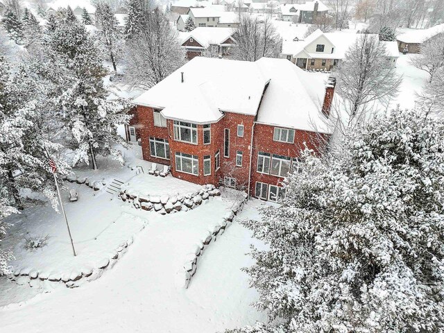 2532 Huntington Way, Suamico, WI 54173 - view of snowy aerial view