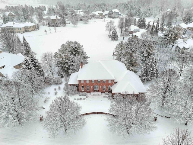 2532 Huntington Way, Suamico, WI 54173 - view of snowy aerial view