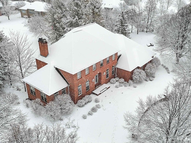 2532 Huntington Way, Suamico, WI 54173 - view of snowy aerial view