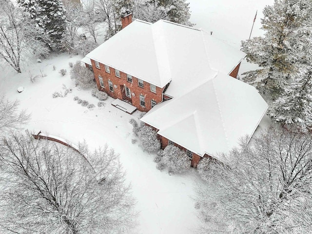 2532 Huntington Way, Suamico, WI 54173 - view of snowy aerial view
