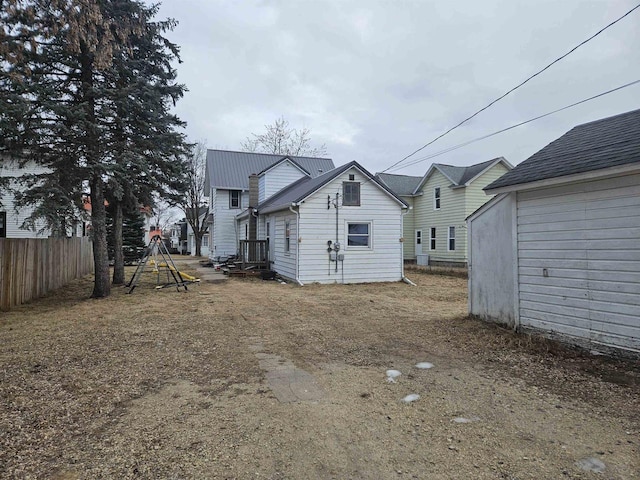 view of back of property