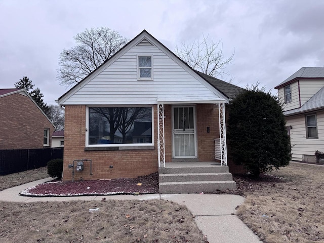 view of bungalow-style house