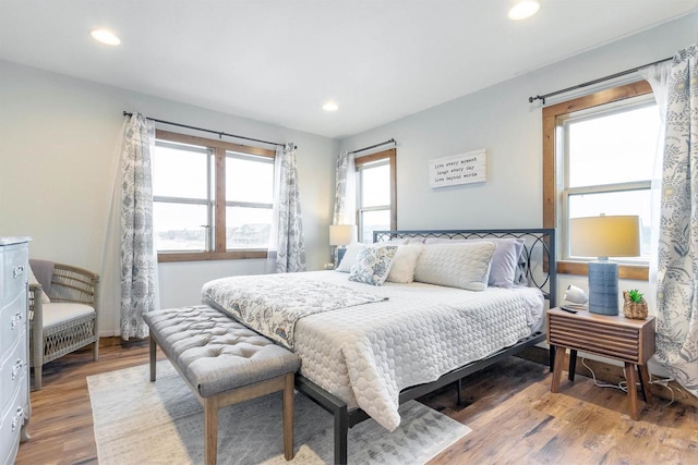 bedroom featuring hardwood / wood-style floors