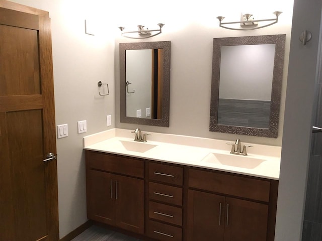 bathroom with vanity