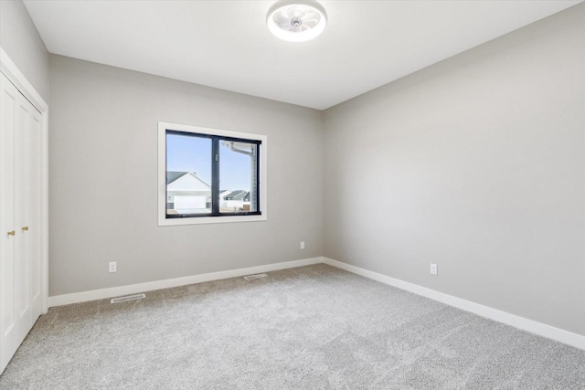 view of carpeted empty room