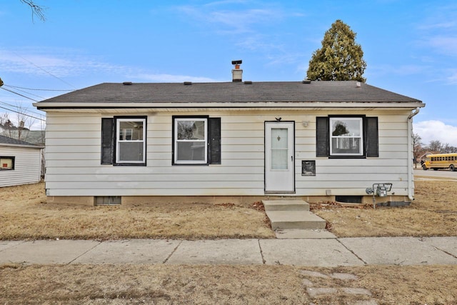 view of bungalow