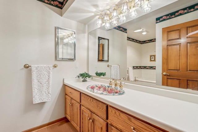 bathroom featuring vanity