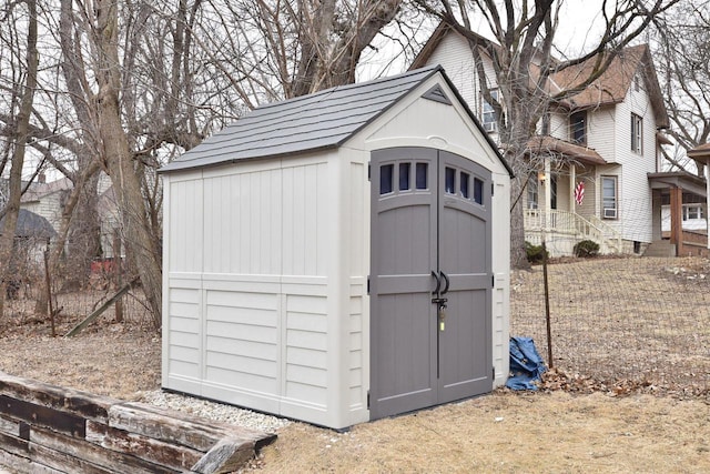 view of outbuilding