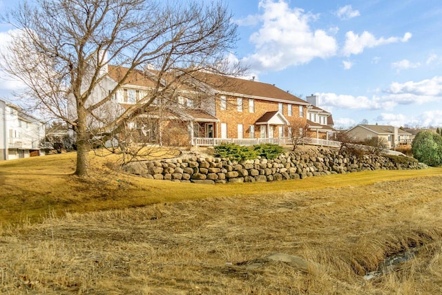 exterior space with a residential view