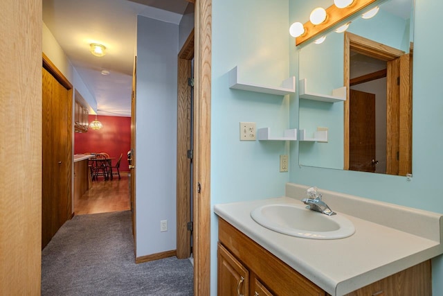 bathroom with vanity