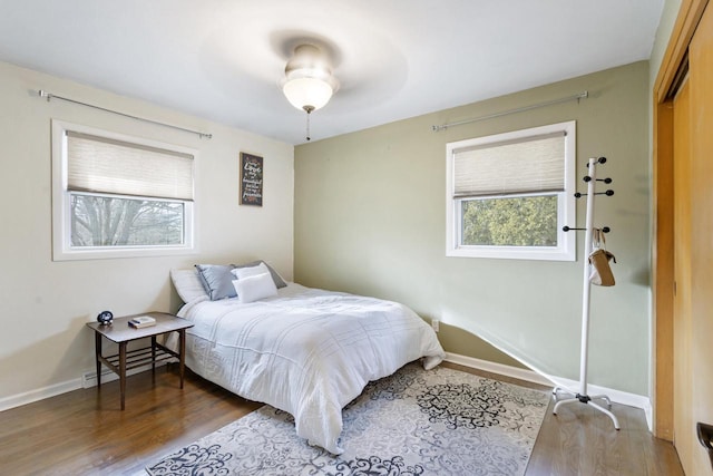 bedroom featuring hardwood / wood-style floors