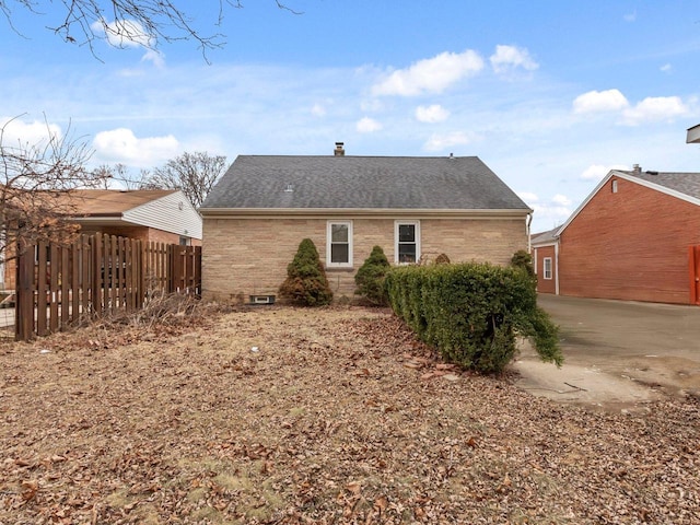 view of rear view of property