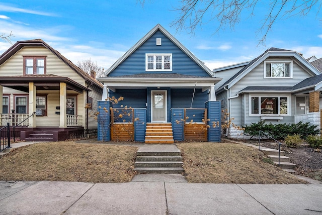 bungalow with a porch