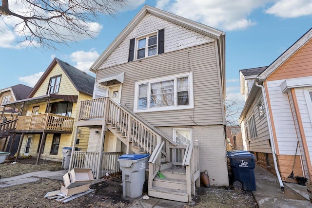 view of rear view of house