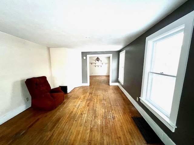 hall featuring hardwood / wood-style flooring