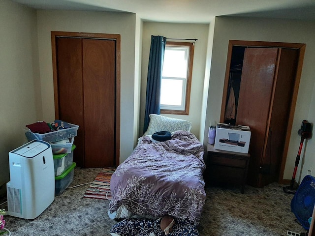 bedroom featuring carpet flooring