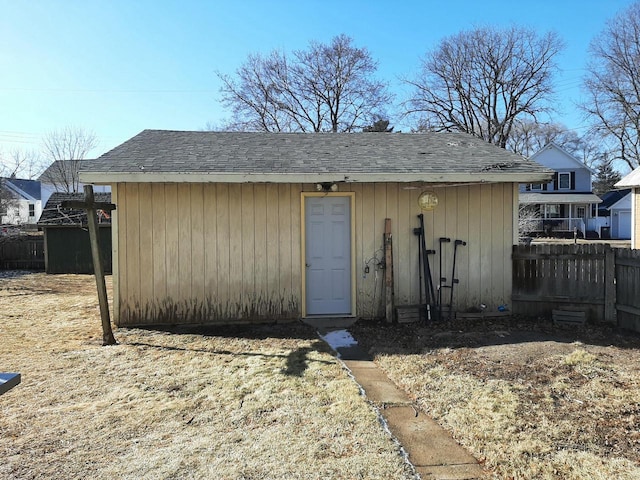 view of outbuilding