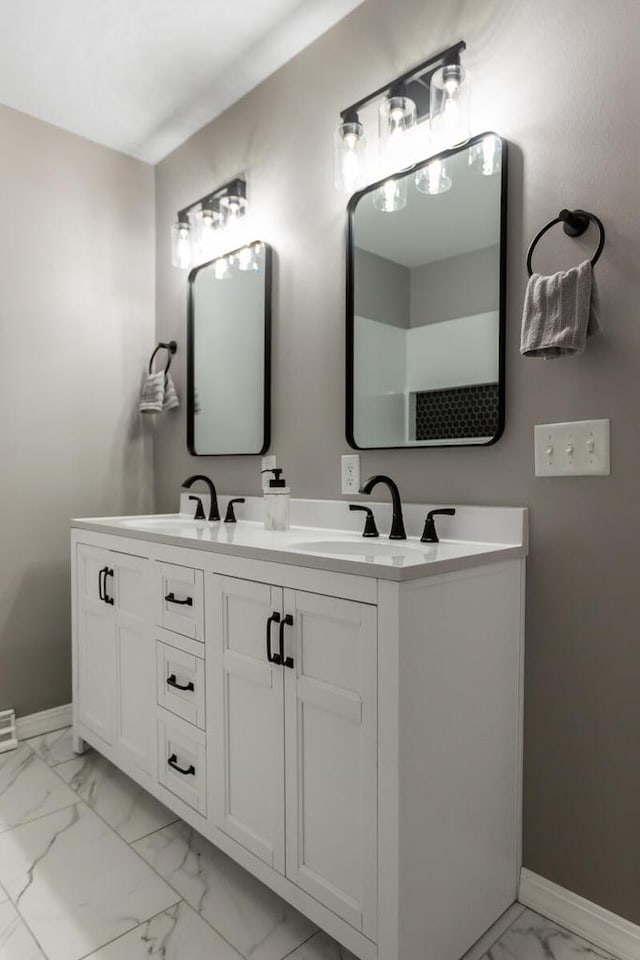 bathroom featuring vanity