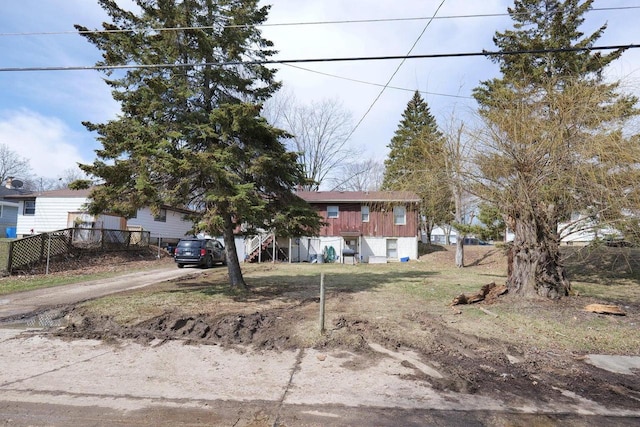 view of front of home