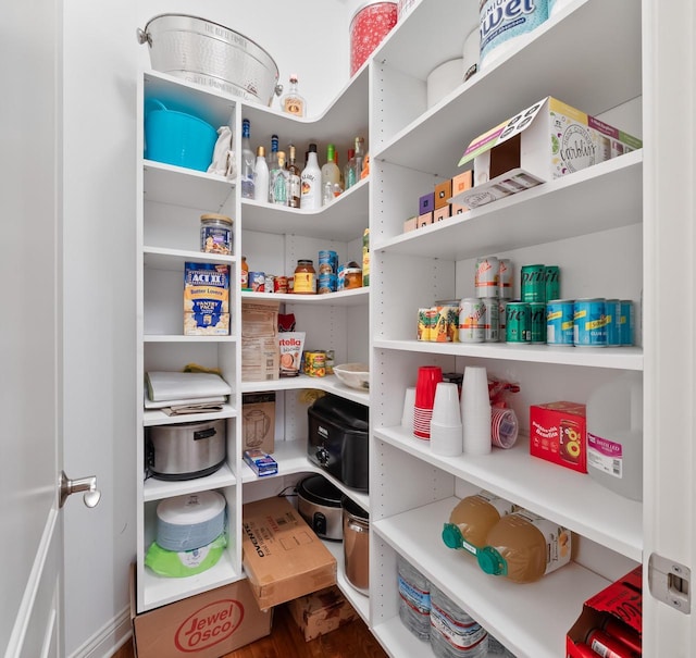 view of pantry