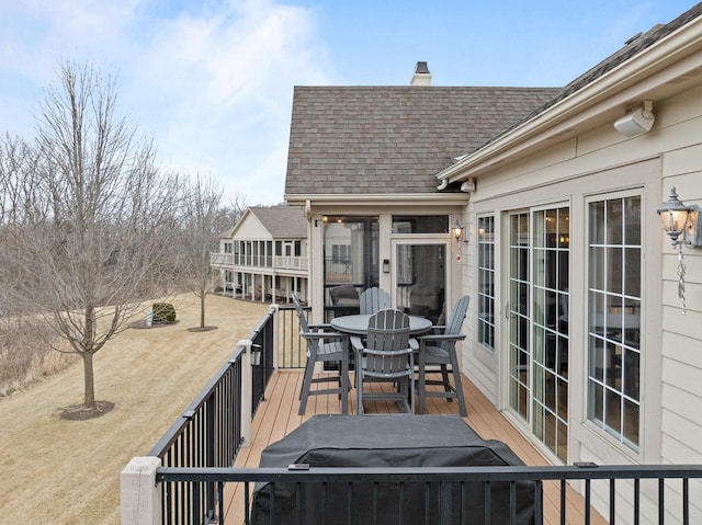 view of wooden terrace