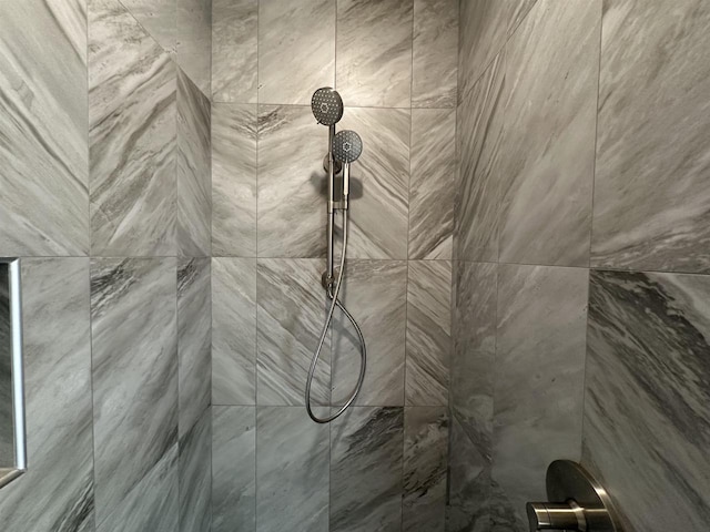 room details with tiled shower