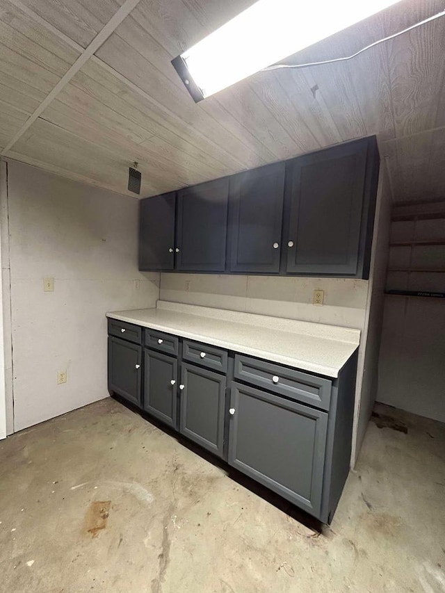 kitchen featuring wood ceiling