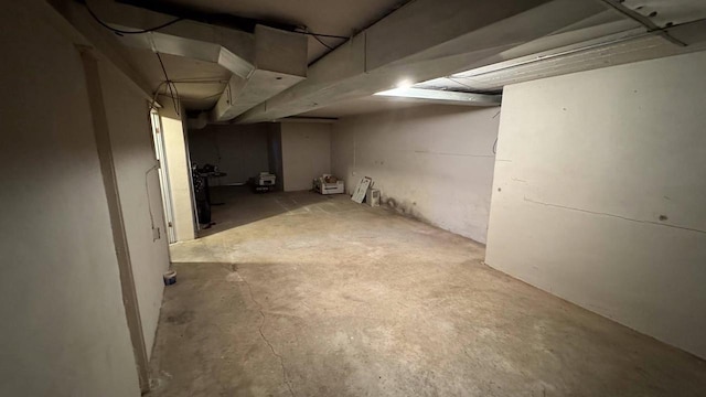 view of basement