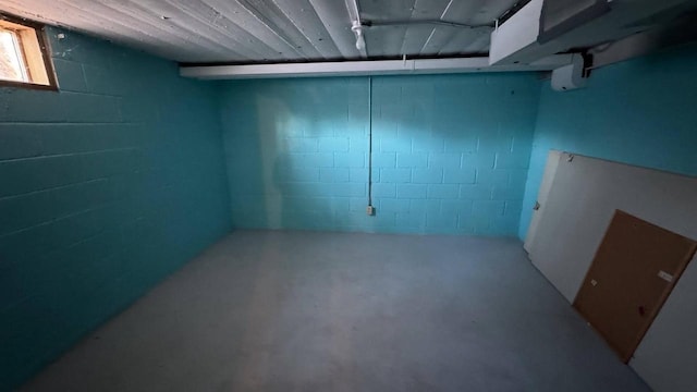 view of basement