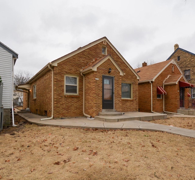 view of front of home with a patio area