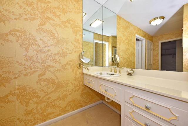 bathroom with vanity