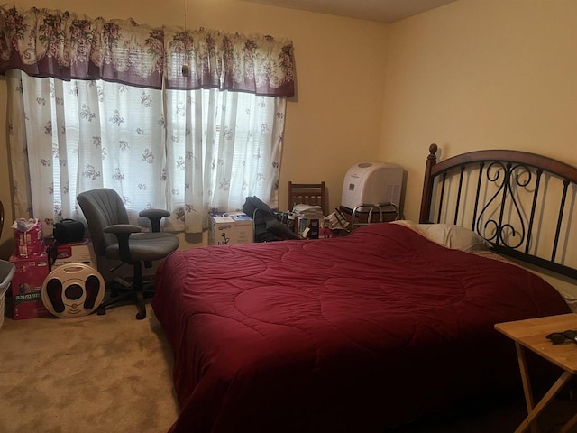 bedroom with carpet floors