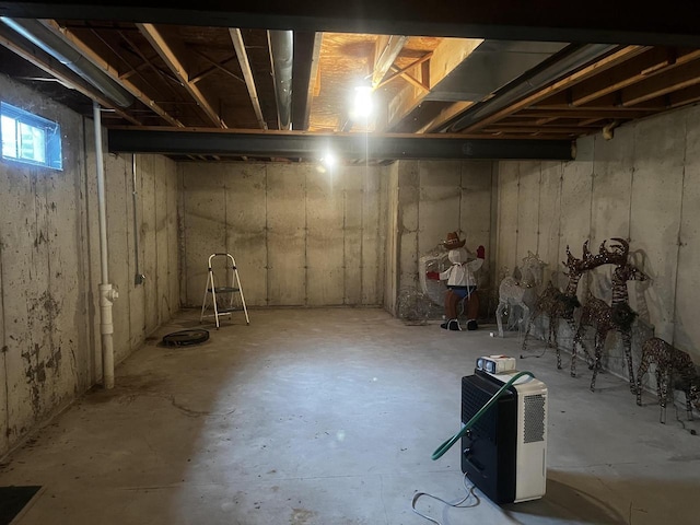 view of basement