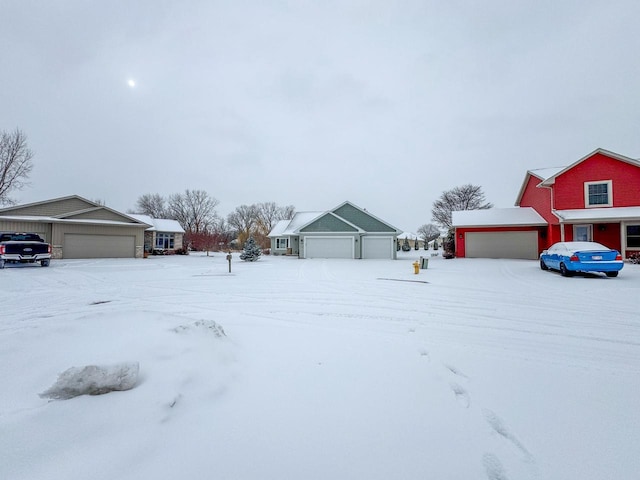 view of snowy yard