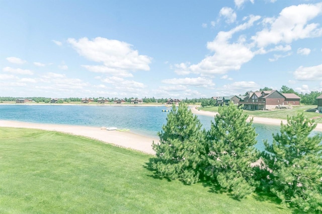 water view with a beach view