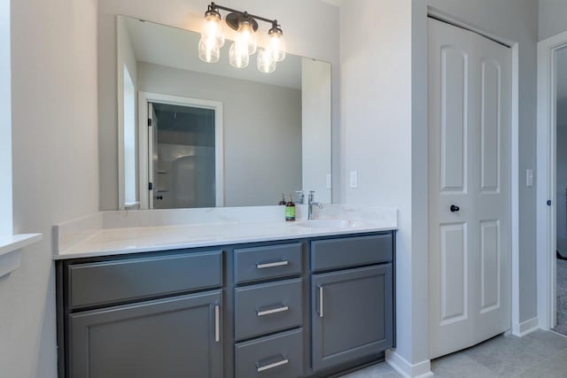 bathroom with vanity