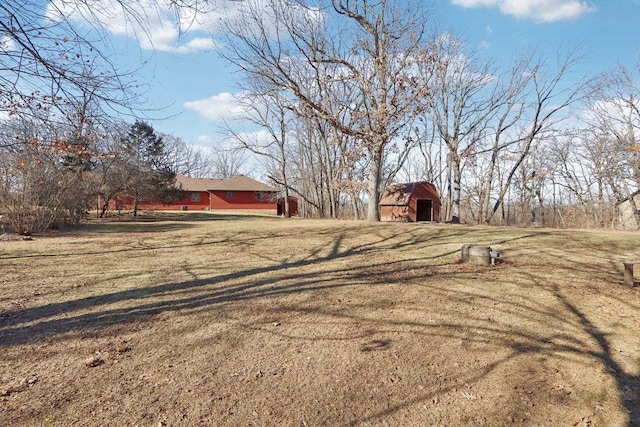 exterior space with an outdoor structure