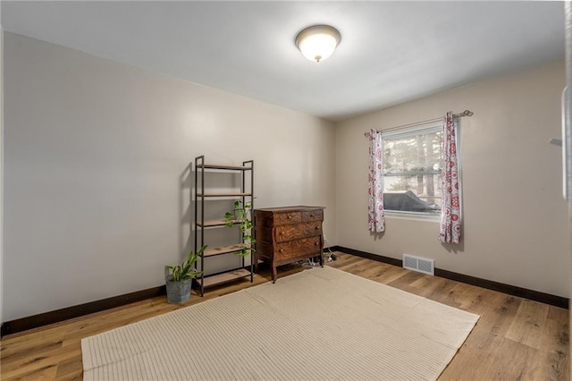 bedroom featuring light hardwood / wood-style flooring