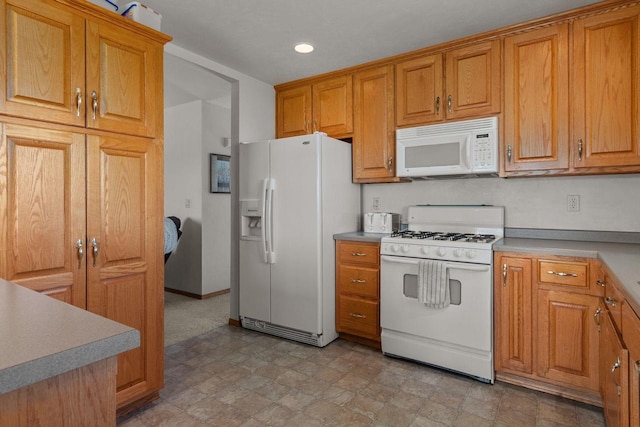 kitchen with white appliances