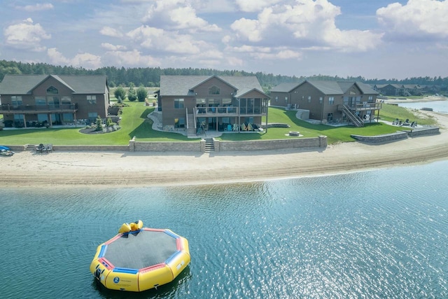 water view featuring a view of the beach