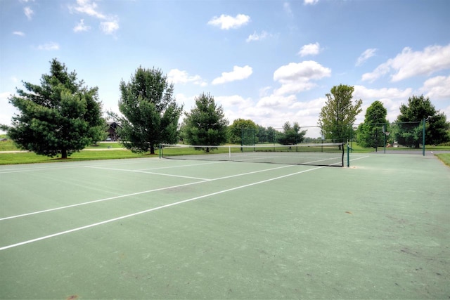 view of tennis court