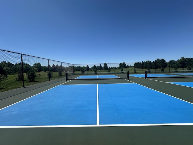 view of tennis court