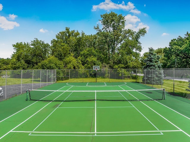 view of tennis court