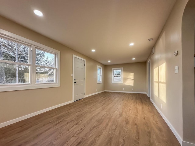 interior space featuring light hardwood / wood-style floors