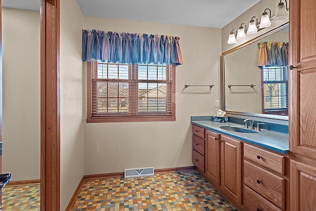 bathroom featuring vanity