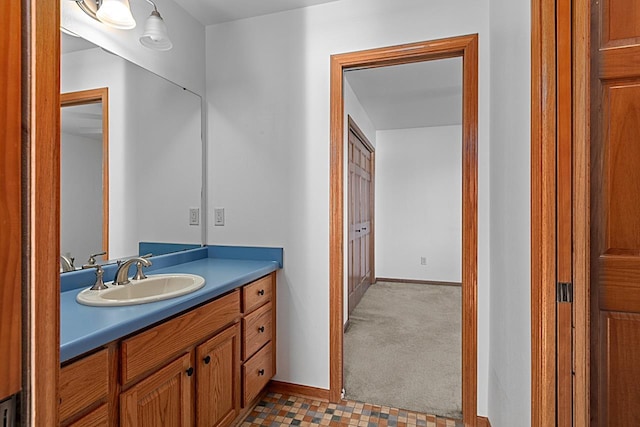 bathroom with vanity