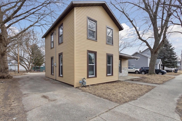 view of side of property