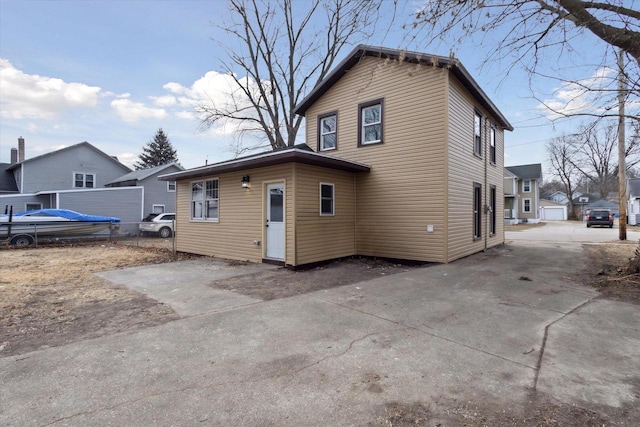 view of back of property