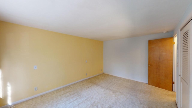 empty room with light carpet